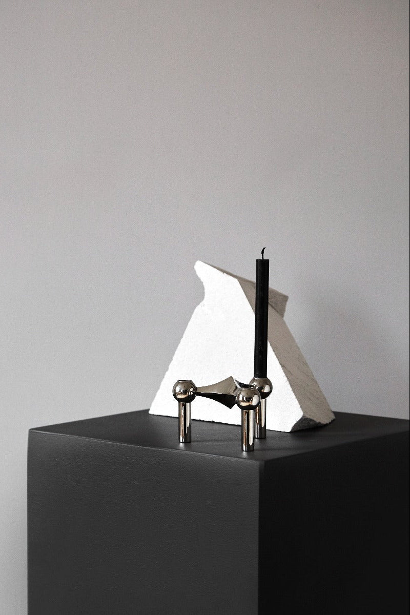 Kertelys sort, H18 cm - 12 stk.